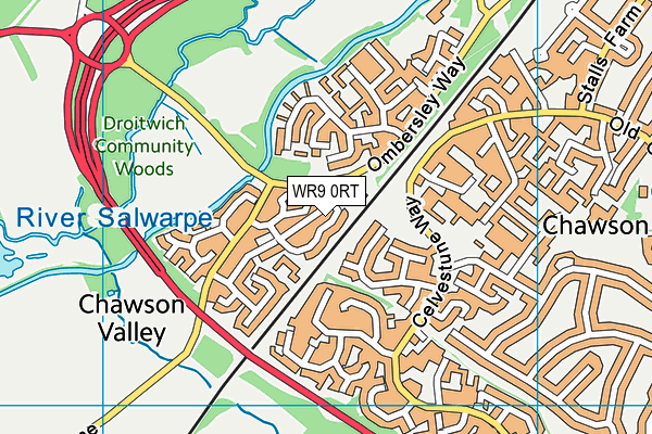 WR9 0RT map - OS VectorMap District (Ordnance Survey)