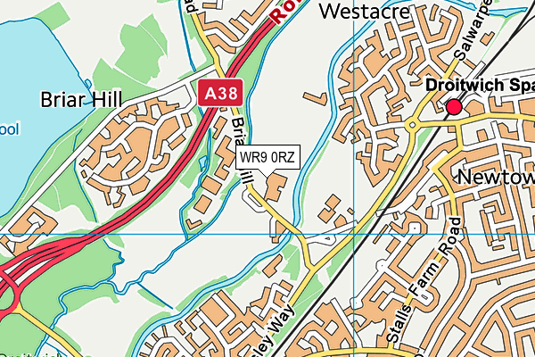 WR9 0RZ map - OS VectorMap District (Ordnance Survey)