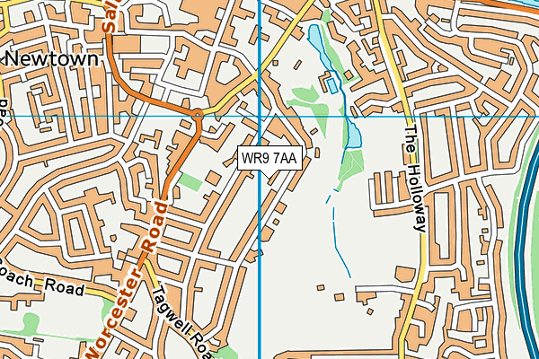 WR9 7AA map - OS VectorMap District (Ordnance Survey)