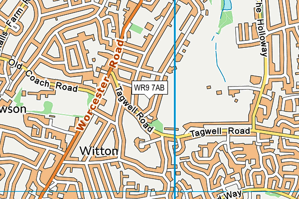 WR9 7AB map - OS VectorMap District (Ordnance Survey)