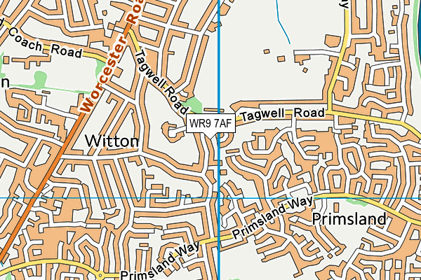 WR9 7AF map - OS VectorMap District (Ordnance Survey)