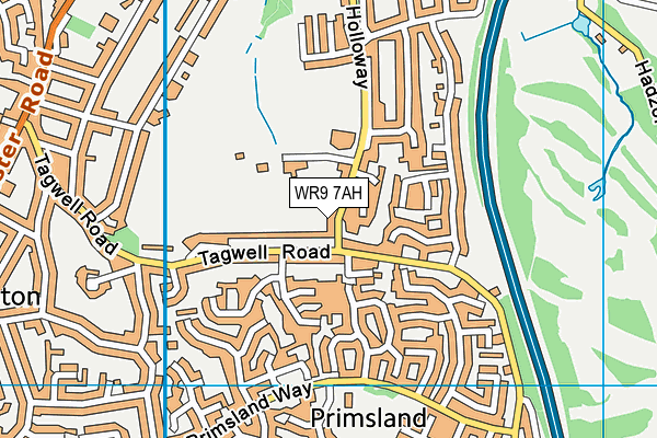 WR9 7AH map - OS VectorMap District (Ordnance Survey)