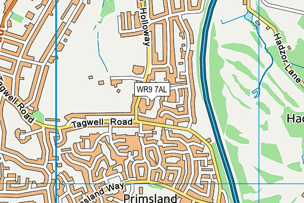 WR9 7AL map - OS VectorMap District (Ordnance Survey)