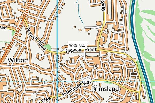 WR9 7AQ map - OS VectorMap District (Ordnance Survey)