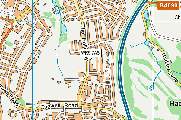 WR9 7AS map - OS VectorMap District (Ordnance Survey)