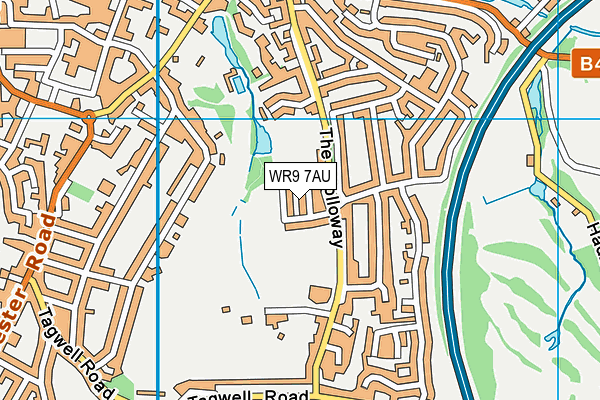 WR9 7AU map - OS VectorMap District (Ordnance Survey)