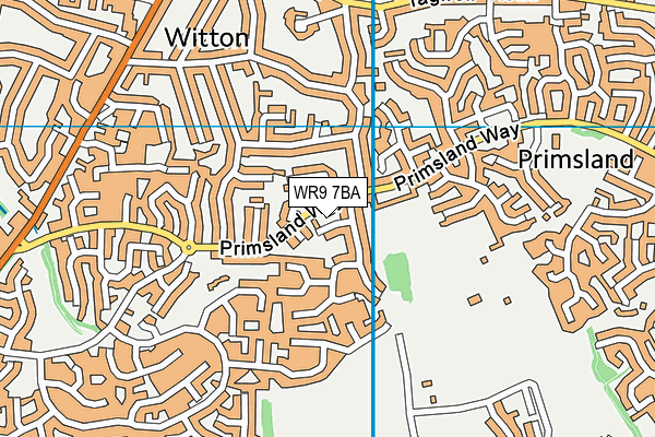 WR9 7BA map - OS VectorMap District (Ordnance Survey)