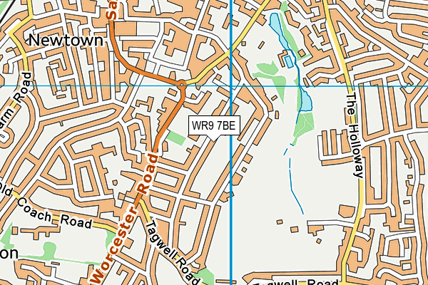 WR9 7BE map - OS VectorMap District (Ordnance Survey)