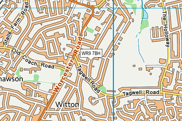 WR9 7BH map - OS VectorMap District (Ordnance Survey)