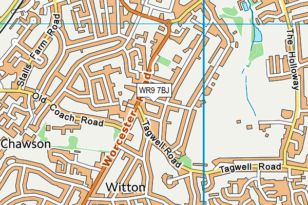WR9 7BJ map - OS VectorMap District (Ordnance Survey)