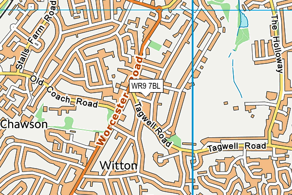 WR9 7BL map - OS VectorMap District (Ordnance Survey)