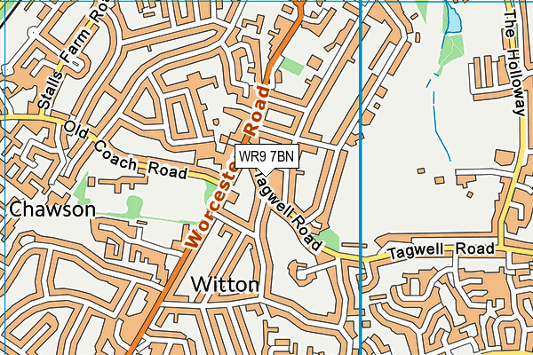 WR9 7BN map - OS VectorMap District (Ordnance Survey)