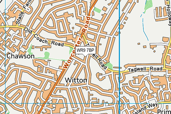 WR9 7BP map - OS VectorMap District (Ordnance Survey)