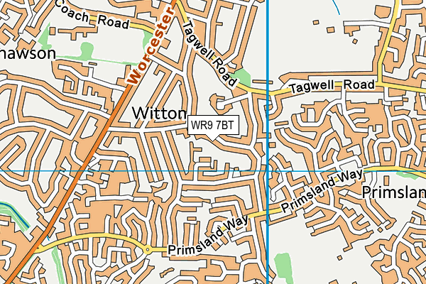 WR9 7BT map - OS VectorMap District (Ordnance Survey)