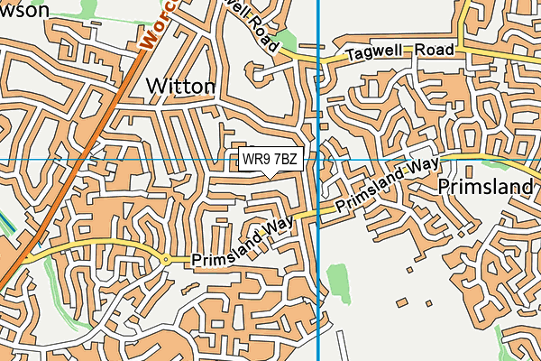 WR9 7BZ map - OS VectorMap District (Ordnance Survey)