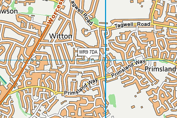 WR9 7DA map - OS VectorMap District (Ordnance Survey)