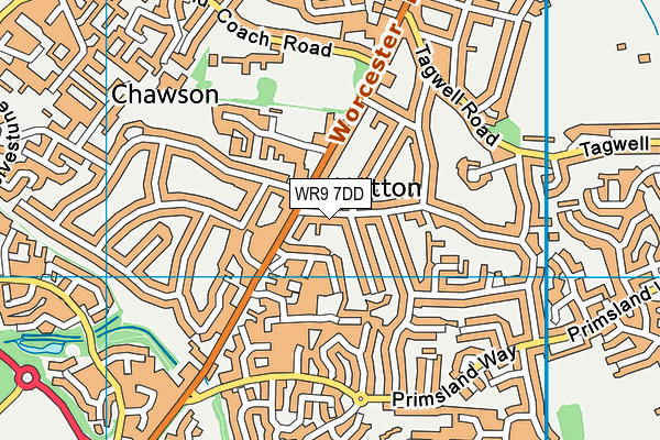 WR9 7DD map - OS VectorMap District (Ordnance Survey)