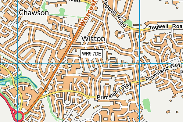 WR9 7DE map - OS VectorMap District (Ordnance Survey)