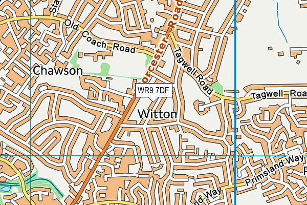 WR9 7DF map - OS VectorMap District (Ordnance Survey)