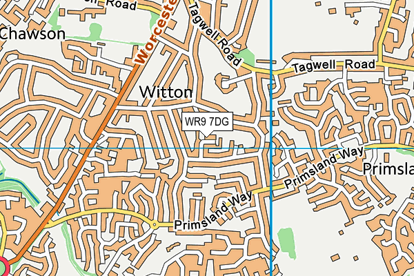 WR9 7DG map - OS VectorMap District (Ordnance Survey)