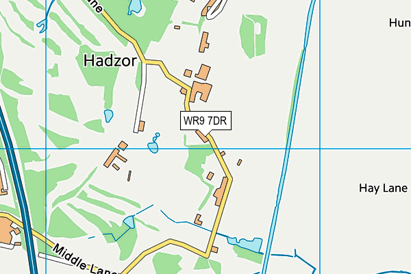 WR9 7DR map - OS VectorMap District (Ordnance Survey)
