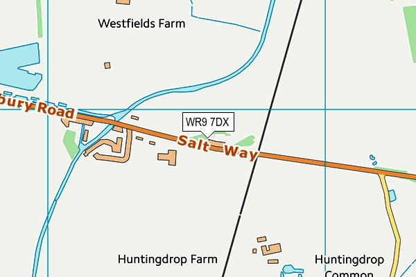 WR9 7DX map - OS VectorMap District (Ordnance Survey)