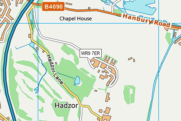 WR9 7ER map - OS VectorMap District (Ordnance Survey)