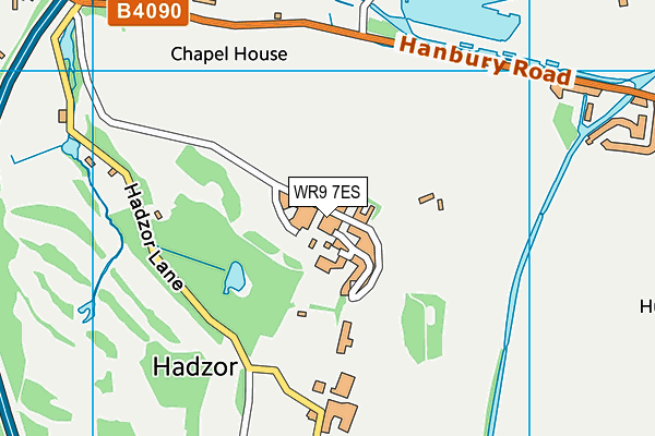 WR9 7ES map - OS VectorMap District (Ordnance Survey)