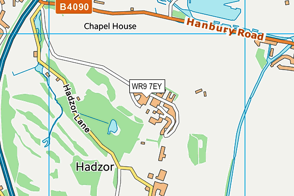 WR9 7EY map - OS VectorMap District (Ordnance Survey)