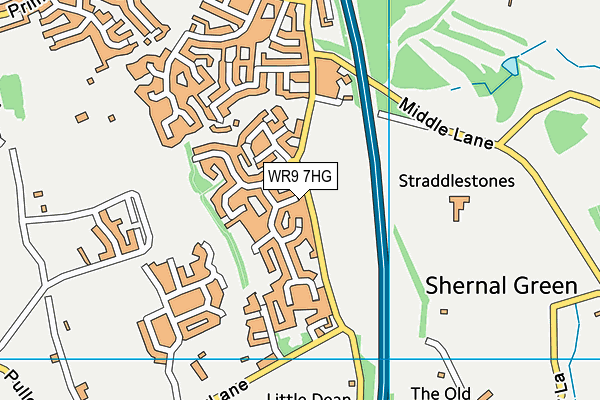 WR9 7HG map - OS VectorMap District (Ordnance Survey)