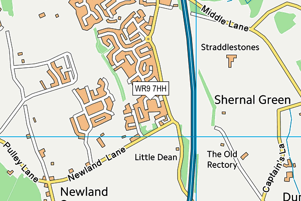 WR9 7HH map - OS VectorMap District (Ordnance Survey)