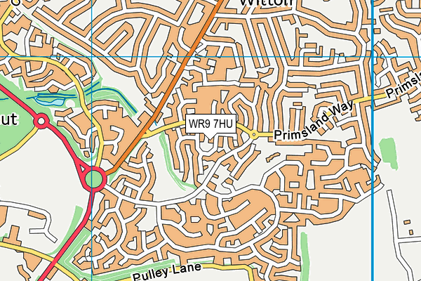 WR9 7HU map - OS VectorMap District (Ordnance Survey)