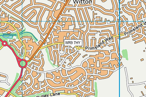WR9 7HY map - OS VectorMap District (Ordnance Survey)