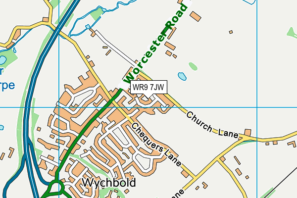 WR9 7JW map - OS VectorMap District (Ordnance Survey)