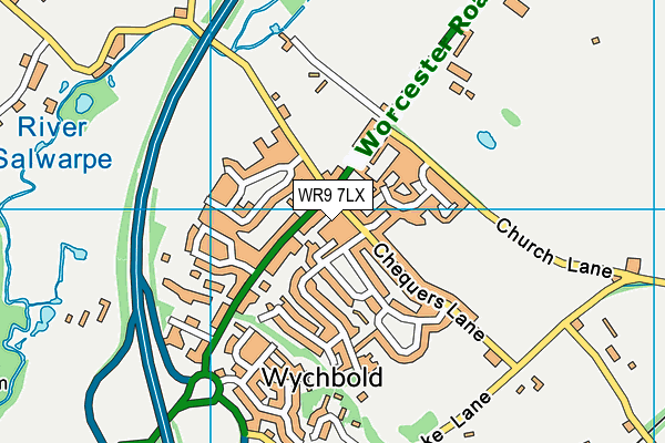 WR9 7LX map - OS VectorMap District (Ordnance Survey)