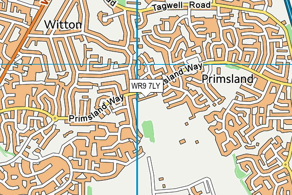 WR9 7LY map - OS VectorMap District (Ordnance Survey)