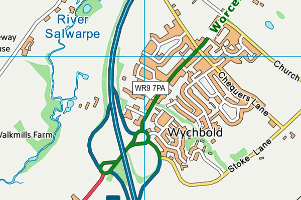 WR9 7PA map - OS VectorMap District (Ordnance Survey)
