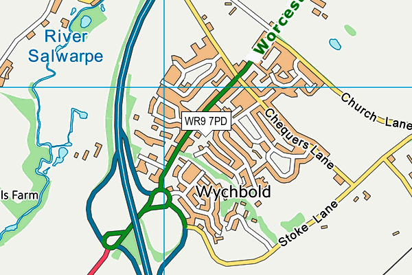 WR9 7PD map - OS VectorMap District (Ordnance Survey)