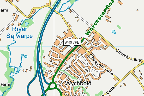 WR9 7PE map - OS VectorMap District (Ordnance Survey)