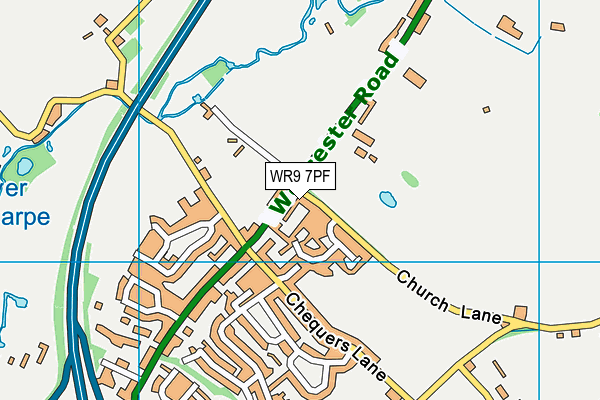 WR9 7PF map - OS VectorMap District (Ordnance Survey)
