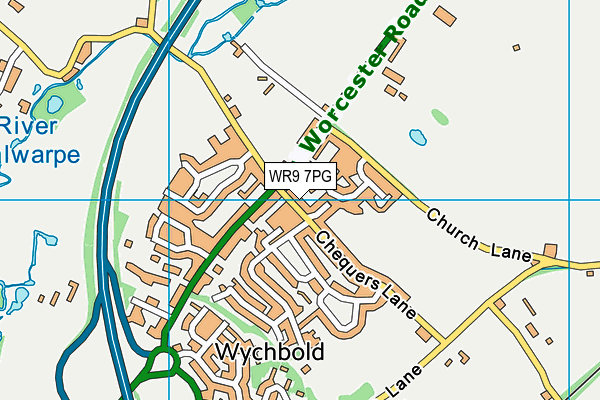 WR9 7PG map - OS VectorMap District (Ordnance Survey)