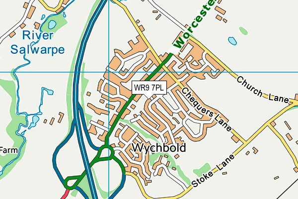 WR9 7PL map - OS VectorMap District (Ordnance Survey)