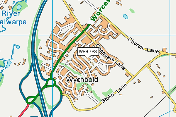 WR9 7PS map - OS VectorMap District (Ordnance Survey)