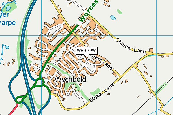 WR9 7PW map - OS VectorMap District (Ordnance Survey)