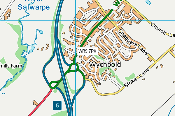 WR9 7PX map - OS VectorMap District (Ordnance Survey)