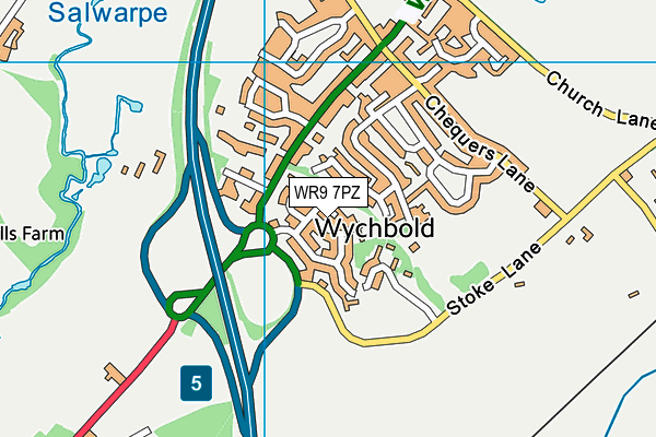 WR9 7PZ map - OS VectorMap District (Ordnance Survey)
