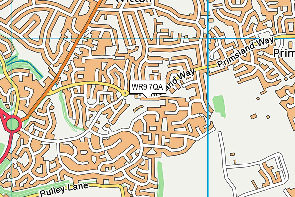 WR9 7QA map - OS VectorMap District (Ordnance Survey)