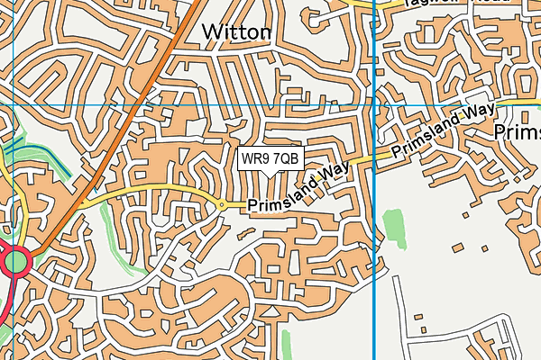 WR9 7QB map - OS VectorMap District (Ordnance Survey)