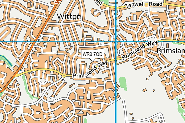 WR9 7QD map - OS VectorMap District (Ordnance Survey)