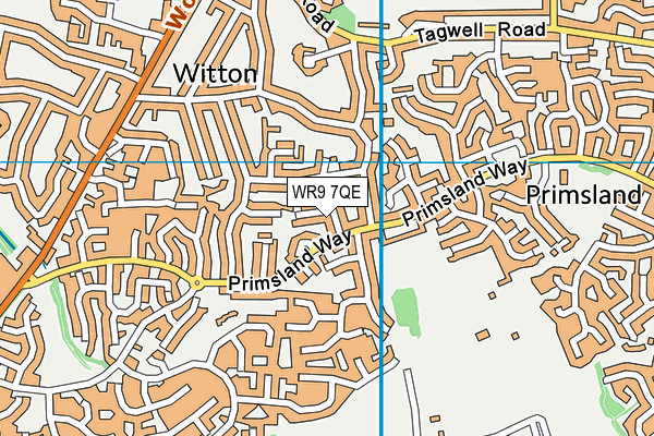 WR9 7QE map - OS VectorMap District (Ordnance Survey)